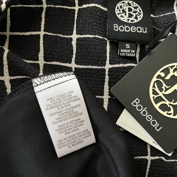 Bobeau Black and White A Line Dress, Size S, New with tag - Picture 3 of 5